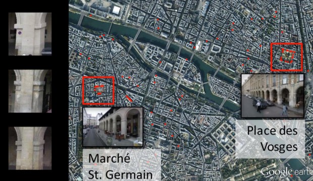 Wiederkehrende Elemente in einer einzelnen Stadt (Bild: Carnegie Mellon University/Inria/Ecole Normale Sup&eacute;rieure)